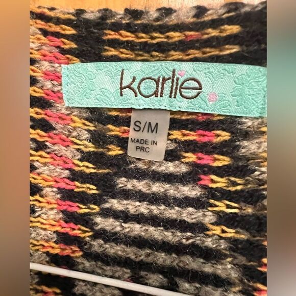 Karlie size S/M Aztec print cardigan with fringe - Picture 4 of 5